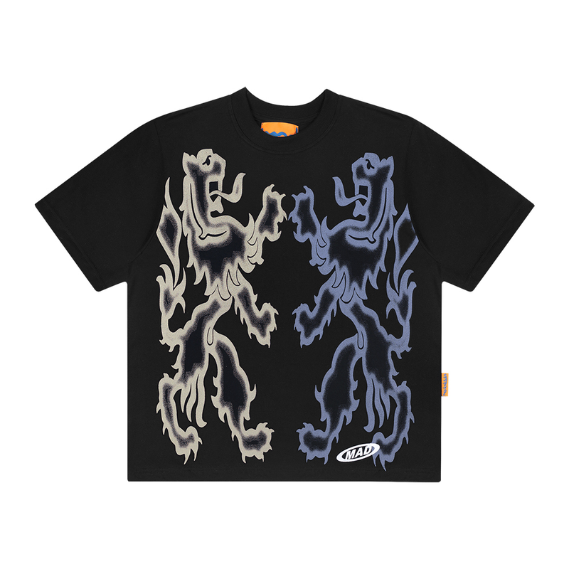 Camiseta MAD Enlatados Leonino Preto